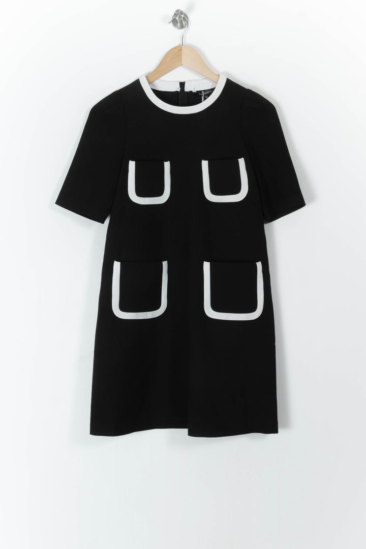 Robe Courte Noire et Blanche - Taille S/36 de la marque Tara Jarmon | PARAD98884 - Vendu par Paradigme - Image 2