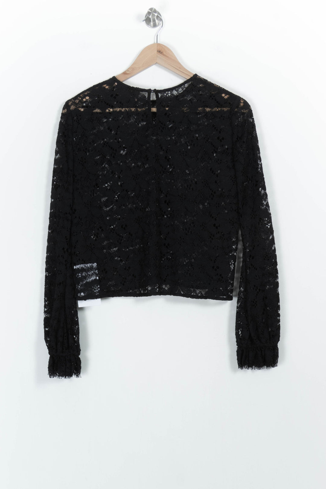 Blouse en Dentelle Noire - Taille M/38 de la marque The Kooples | PARAD98886 - Vendu par Paradigme - Image 4