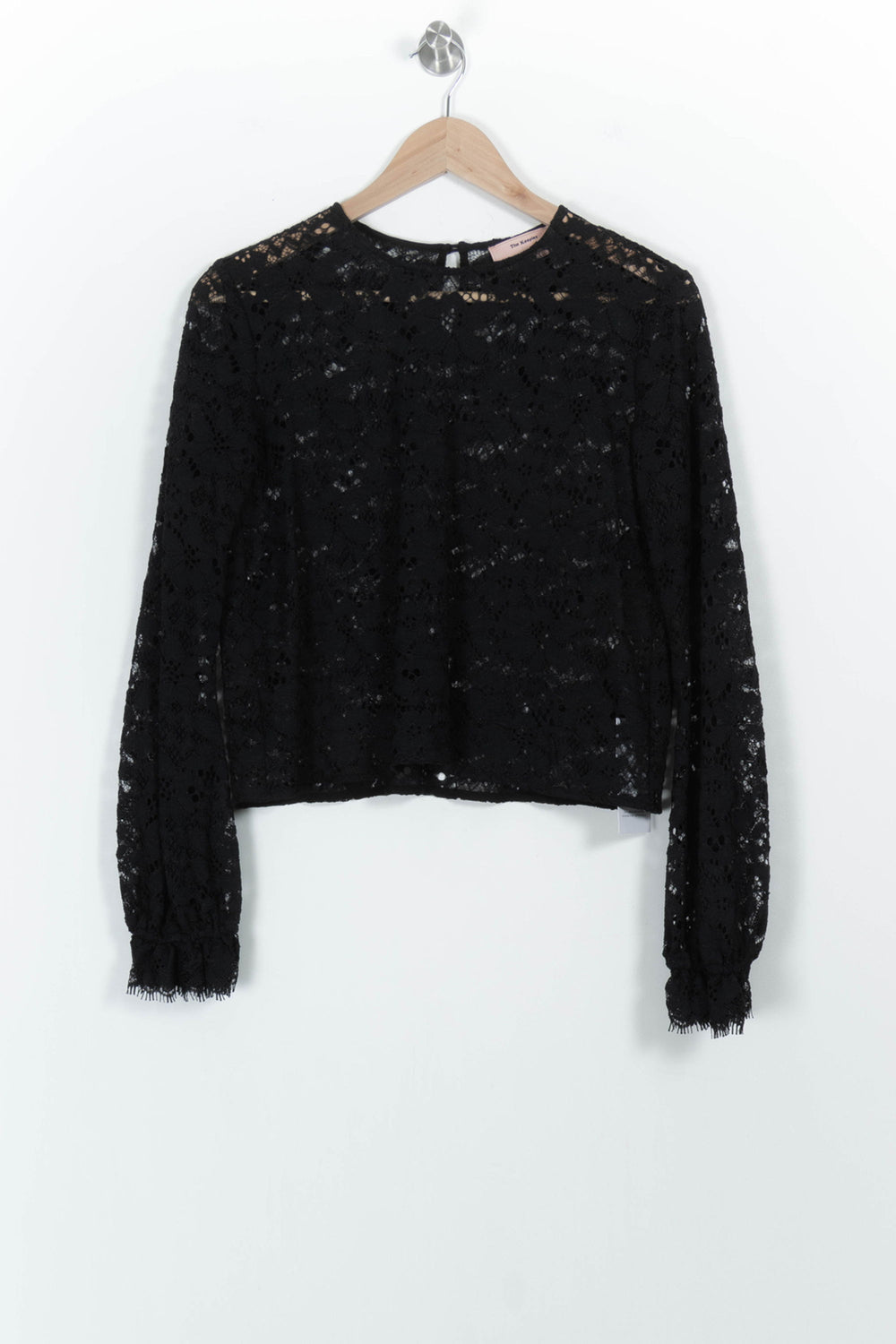 Blouse en Dentelle Noire - Taille M/38 de la marque The Kooples | PARAD98886 - Vendu par Paradigme - Image 2