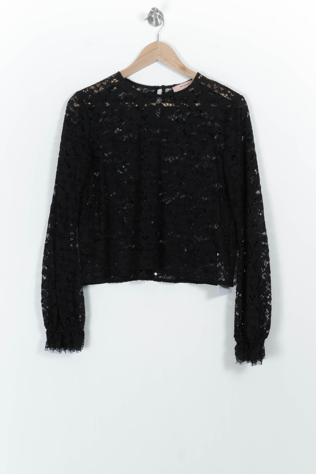Blouse en Dentelle Noire - Taille M/38 de la marque The Kooples | PARAD98886 - Vendu par Paradigme - Image 2