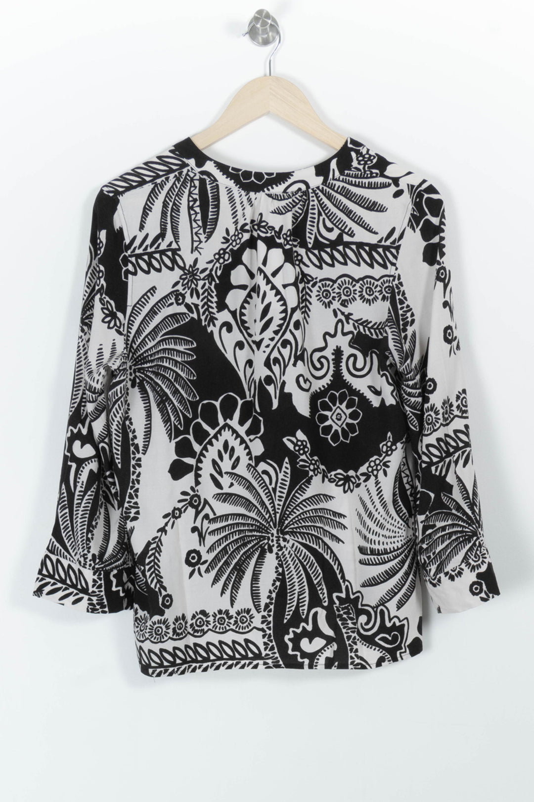 Blouse Noire et Blanche - Taille L/40 de la marque La Fée Maraboutée | PARAD98897 - Vendu par Paradigme - Image 4