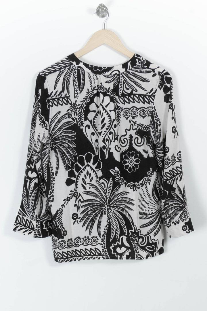 Blouse Noire et Blanche - Taille L/40 de la marque La Fée Maraboutée | PARAD98897 - Vendu par Paradigme - Image 4