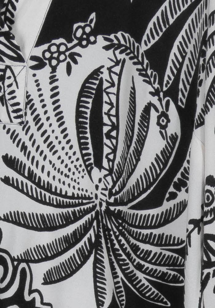Blouse Noire et Blanche - Taille L/40 de la marque La Fée Maraboutée | PARAD98897 - Vendu par Paradigme - Image 3