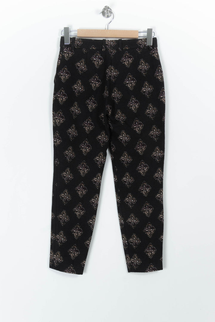 Pantalon Noir et Beige - Taille XS/34 de la marque Sézane | PARAD98899 - Vendu par Paradigme - Image 4