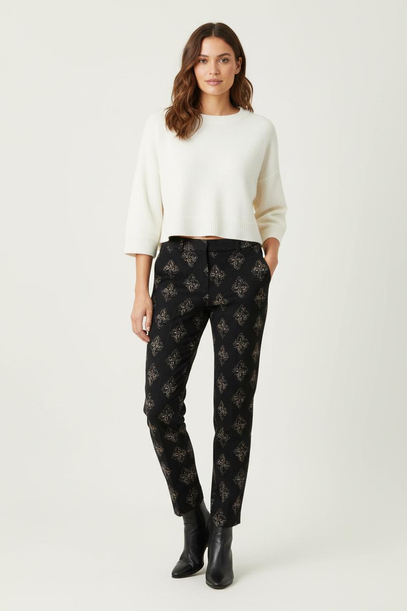 Pantalon Noir et Beige - Taille XS/34 de la marque Sézane | PARAD98899 - Vendu par Paradigme - Image 1