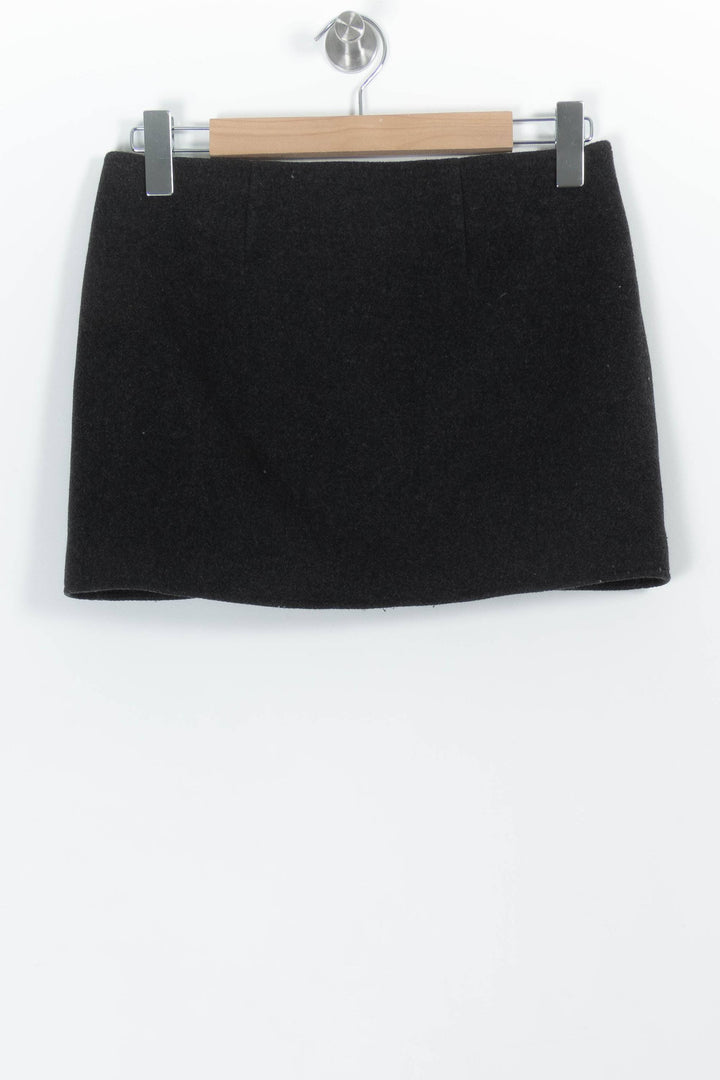 Jupe Portefeuille Grise - Taille XS/34 de la marque Sézane | PARAD98900 - Vendu par Paradigme - Image 4