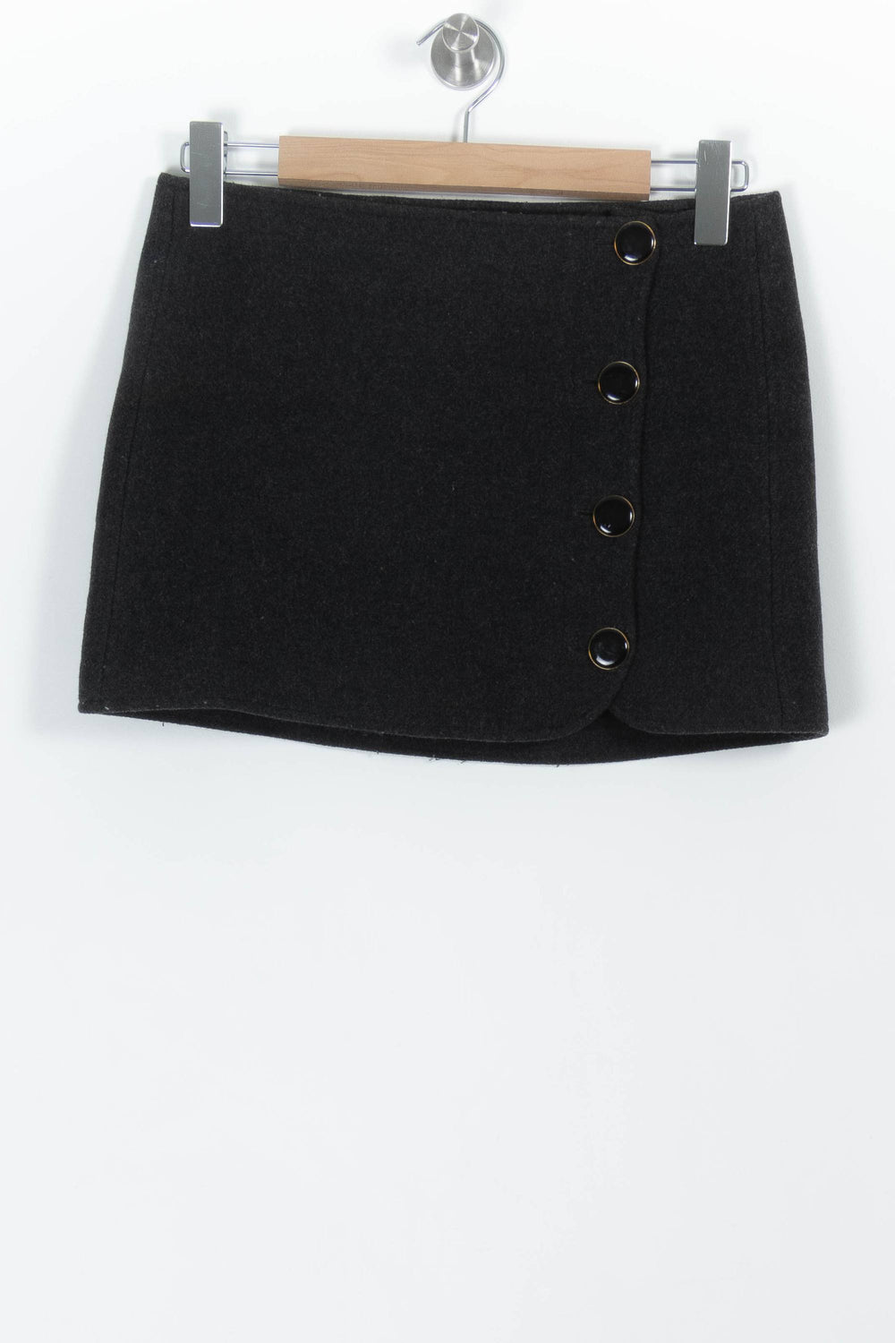 Jupe Portefeuille Grise - Taille XS/34 de la marque Sézane | PARAD98900 - Vendu par Paradigme - Image 2