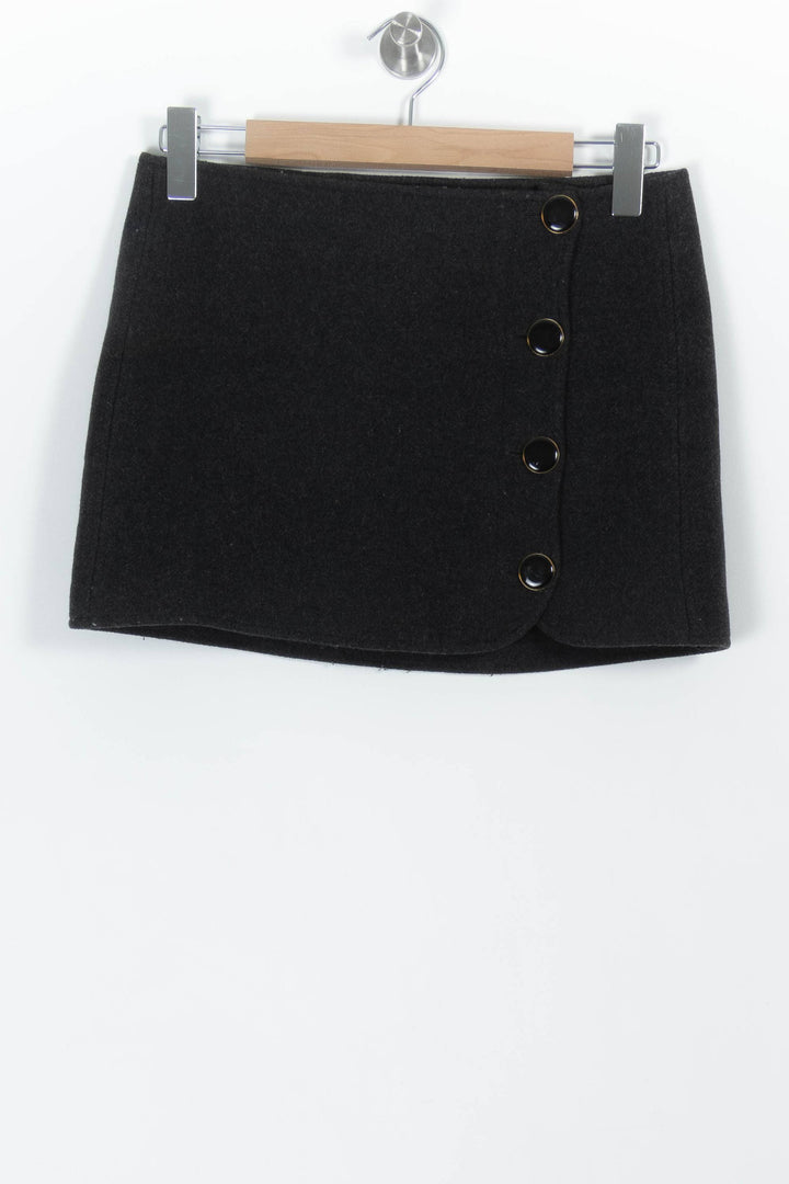 Jupe Portefeuille Grise - Taille XS/34 de la marque Sézane | PARAD98900 - Vendu par Paradigme - Image 2