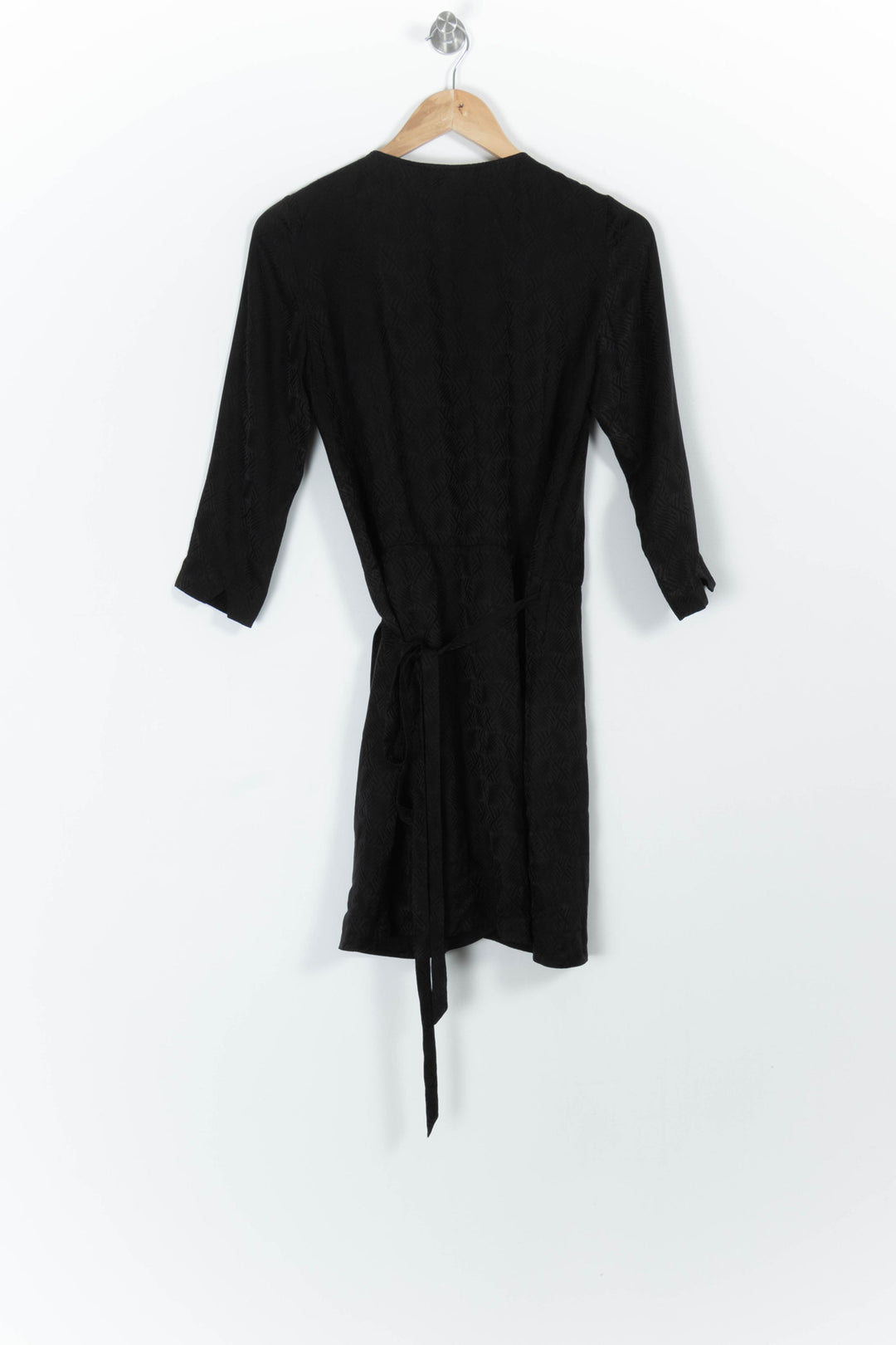 Robe Portefeuille Noire - Taille S/36 de la marque Sézane | PARAD98904 - Vendu par Paradigme - Image 4