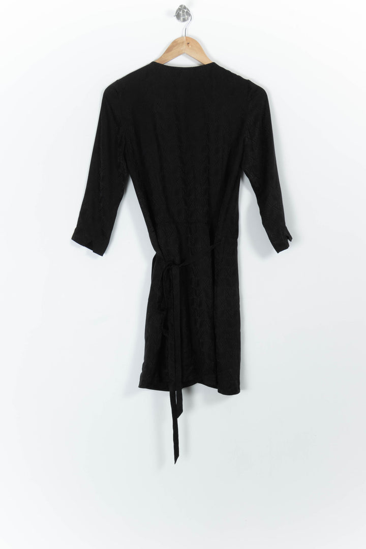 Robe Portefeuille Noire - Taille S/36 de la marque Sézane | PARAD98904 - Vendu par Paradigme - Image 4