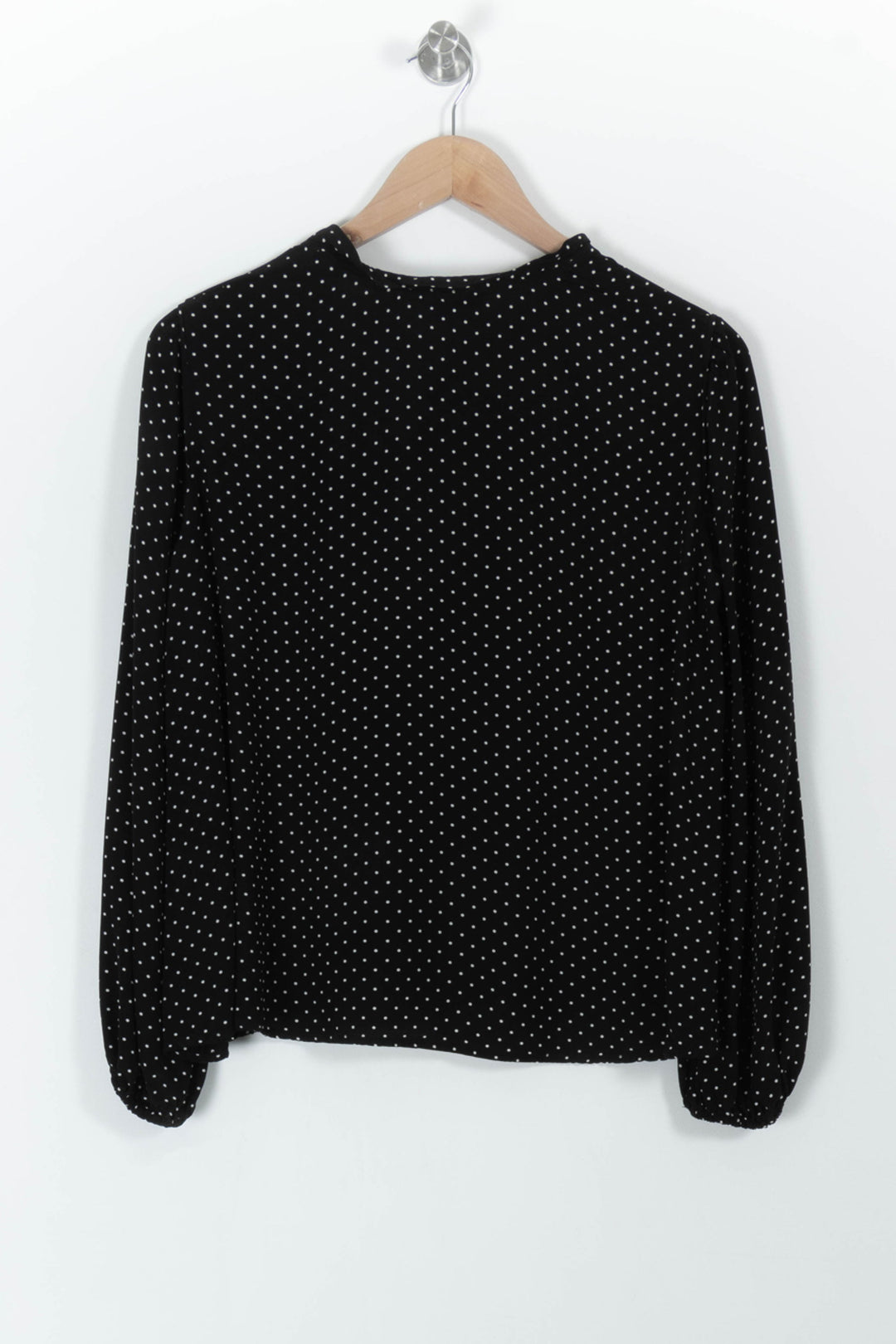 Blouse Noire à Pois Blancs - Taille S/36 de la marque Maje | PARAD98905 - Vendu par Paradigme - Image 4