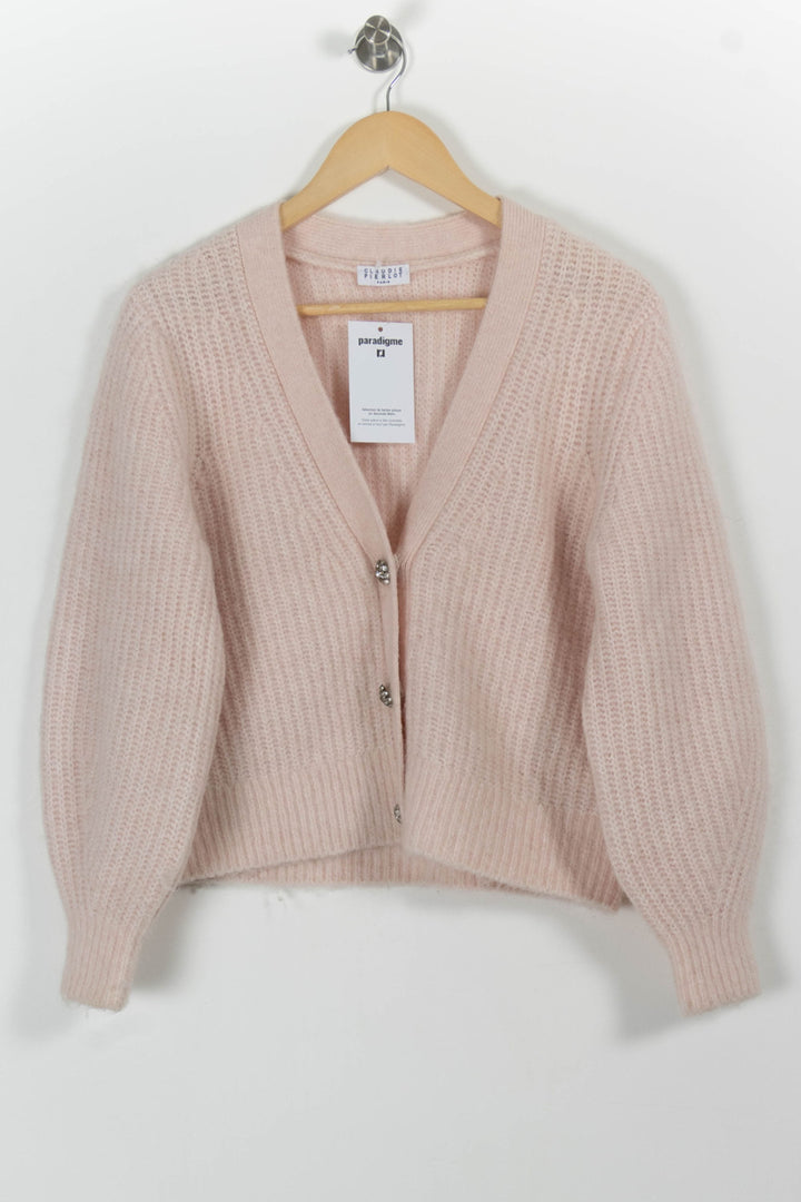 Cardigan Rose - Taille S/36 de la marque Claudie Pierlot | PARAD98906 - Vendu par Paradigme - Image 2