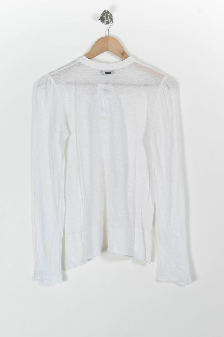 Pull Blanc - Taille S/36 de la marque IKKS | PARAD98910 - Vendu par Paradigme - Image 4