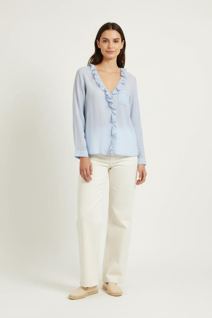 Blouse Bleue - Taille S/36 de la marque Sézane | PARAD98911 - Vendu par Paradigme - Image 1