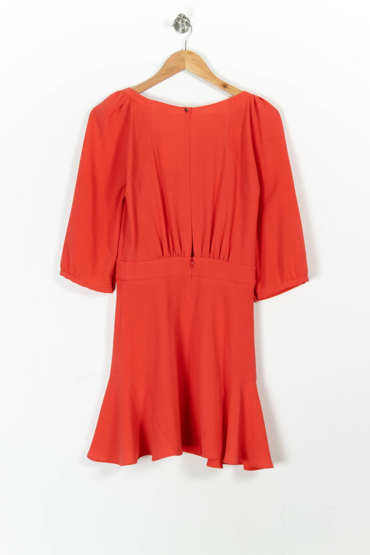 Robe Midi Rouge - Taille XS/34 de la marque ba&sh | PARAD98917 - Vendu par Paradigme - Image 4