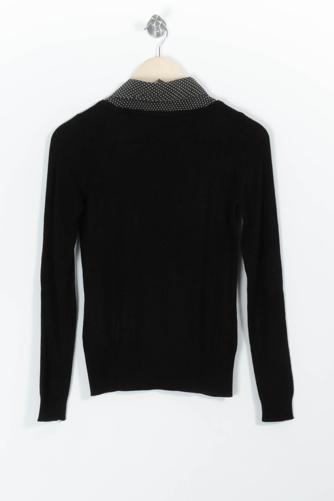 Pull Noir et Gris - Taille S/36 de la marque Caroll | PARAD98920 - Vendu par Paradigme - Image 4