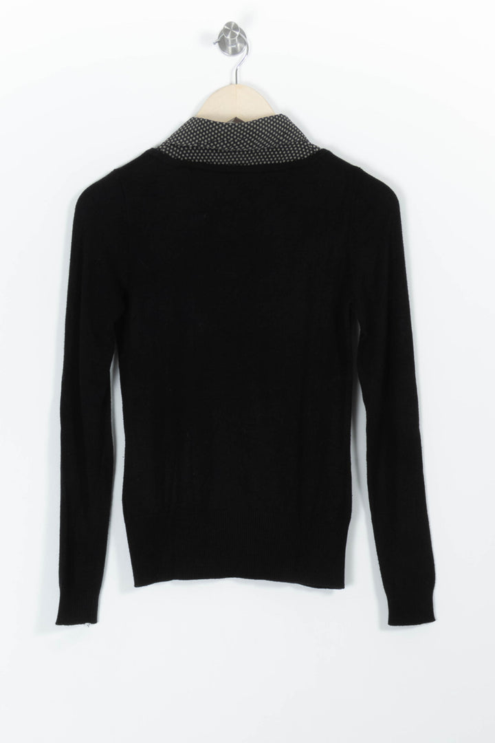 Pull Noir et Gris - Taille S/36 de la marque Caroll | PARAD98920 - Vendu par Paradigme - Image 4