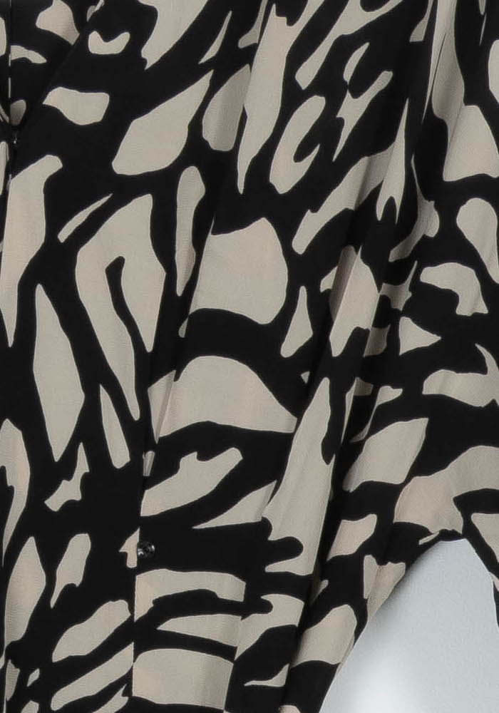 Robe longue noire et beige - Taille S/36 de la marque ba&sh | PARAD98922 - Vendu par Paradigme - Image 3