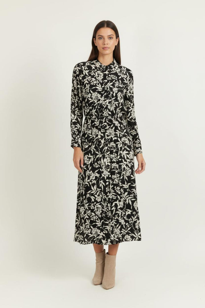 Robe longue noire et blanche - Taille S/36 de la marque ba&sh | PARAD98925 - Vendu par Paradigme - Image 1