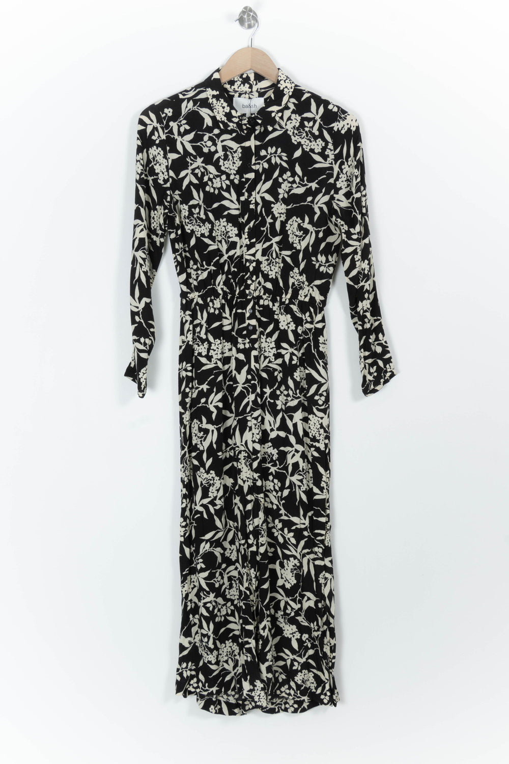 Robe longue noire et blanche - Taille S/36 de la marque ba&sh | PARAD98925 - Vendu par Paradigme - Image 2
