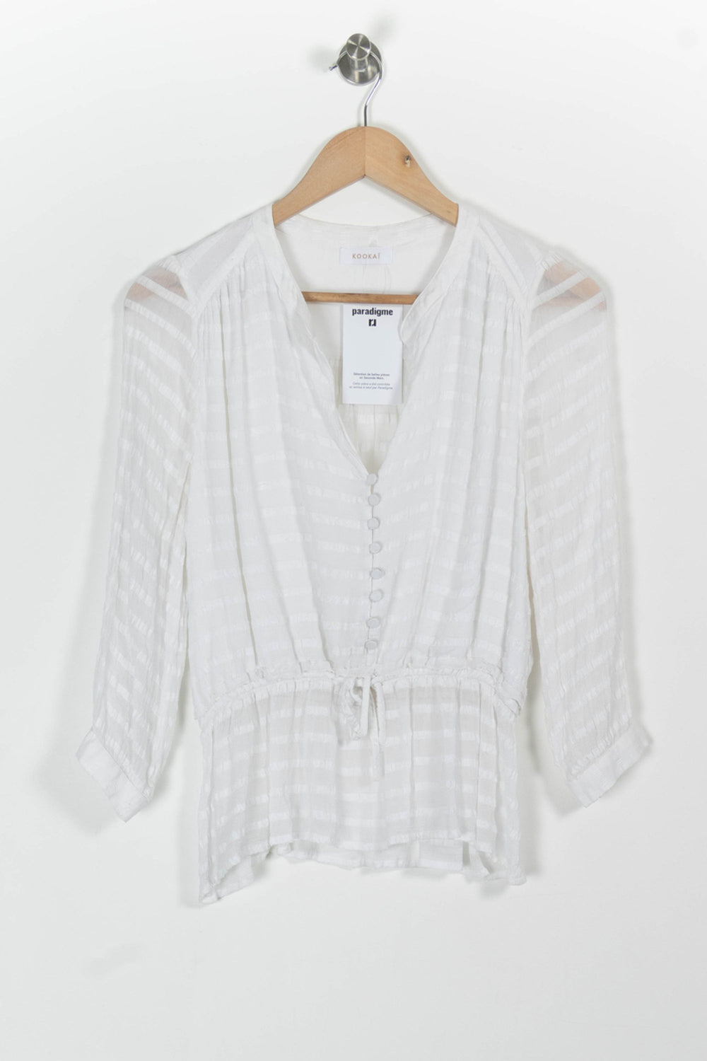 Blouse Blanche - Taille M/38 de la marque Kookai | PARAD98929 - Vendu par Paradigme - Image 2