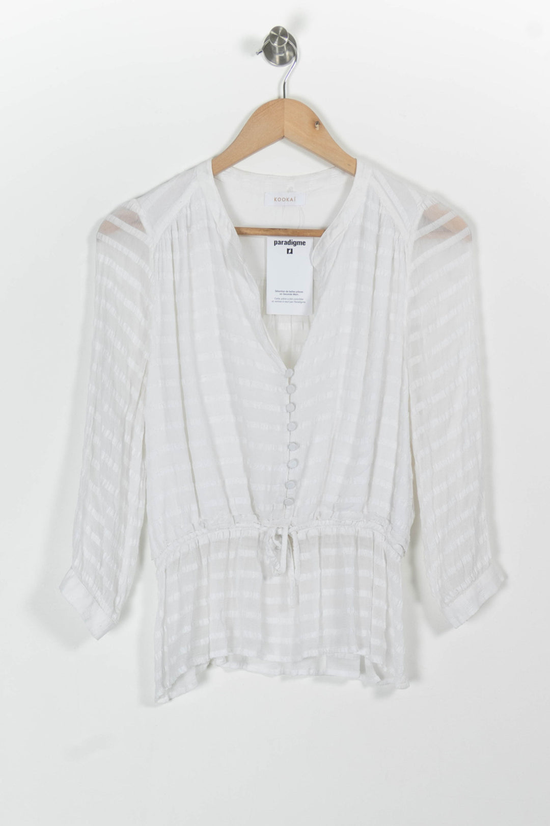 Blouse Blanche - Taille M/38 de la marque Kookai | PARAD98929 - Vendu par Paradigme - Image 2