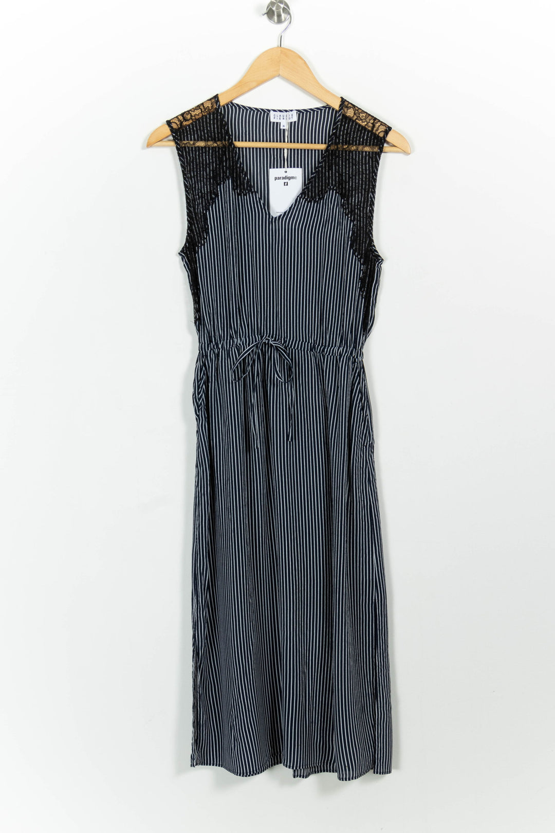 Robe Midi Bleu et Noir - Taille S/36 de la marque Claudie Pierlot | PARAD98930 - Vendu par Paradigme - Image 2