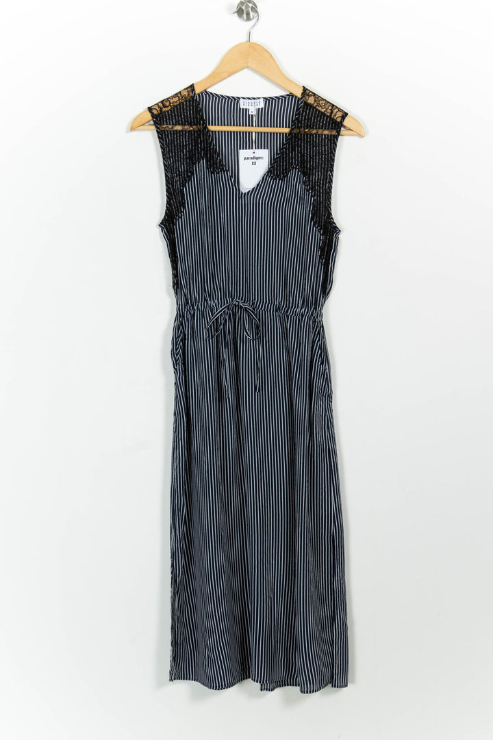 Robe Midi Bleu et Noir - Taille S/36 de la marque Claudie Pierlot | PARAD98930 - Vendu par Paradigme - Image 2