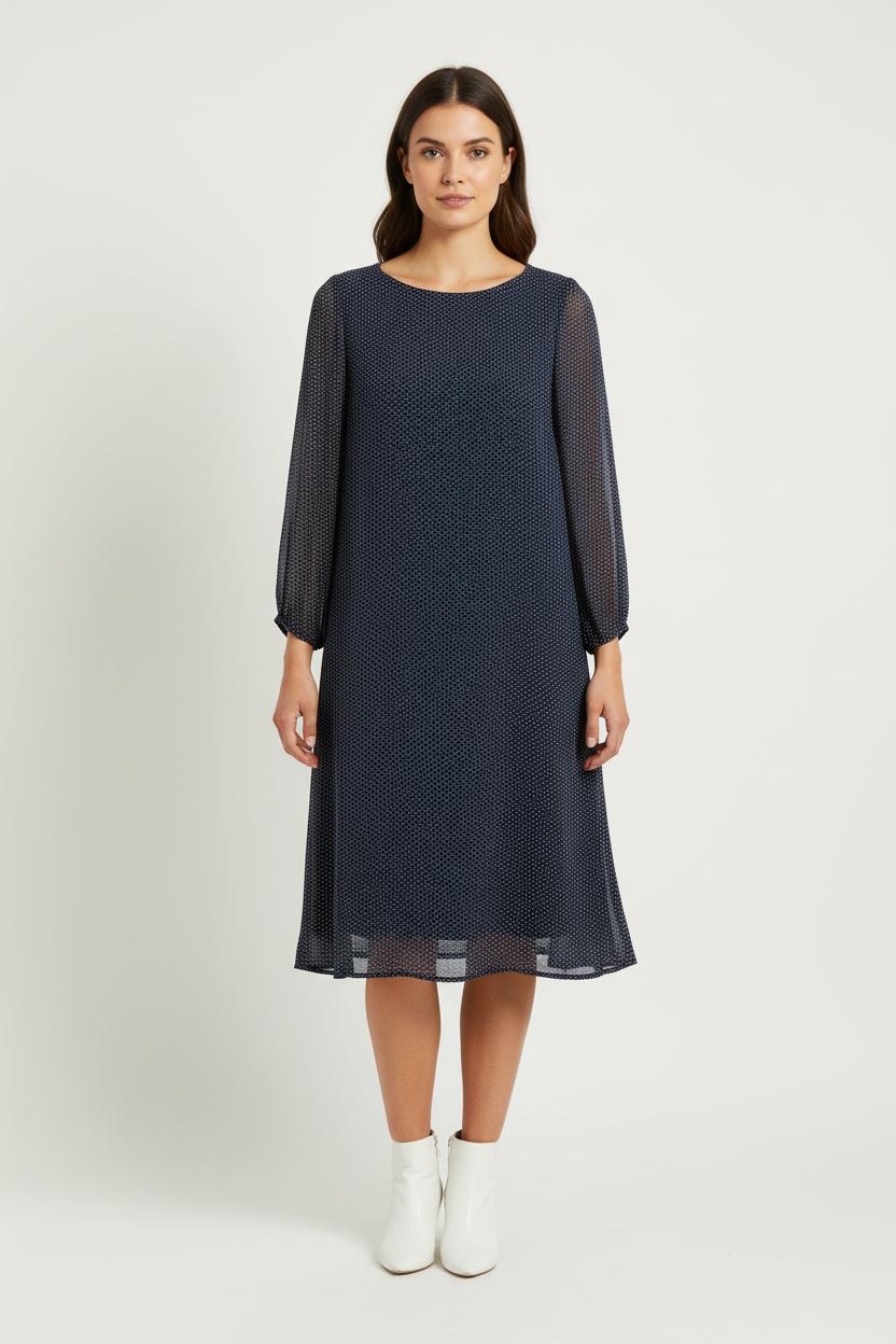 Robe Midi Bleue - Taille S/36 de la marque Claudie Pierlot | PARAD98931 - Vendu par Paradigme - Image 1