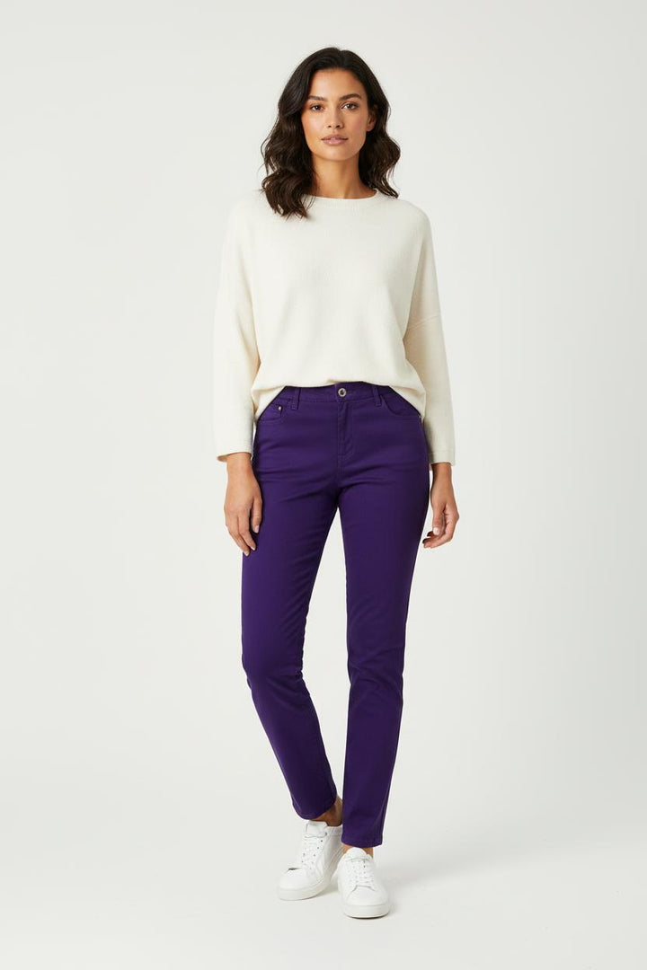 Jean Violet - Taille L/40 de la marque Caroll | PARAD98934 - Vendu par Paradigme - Image 1