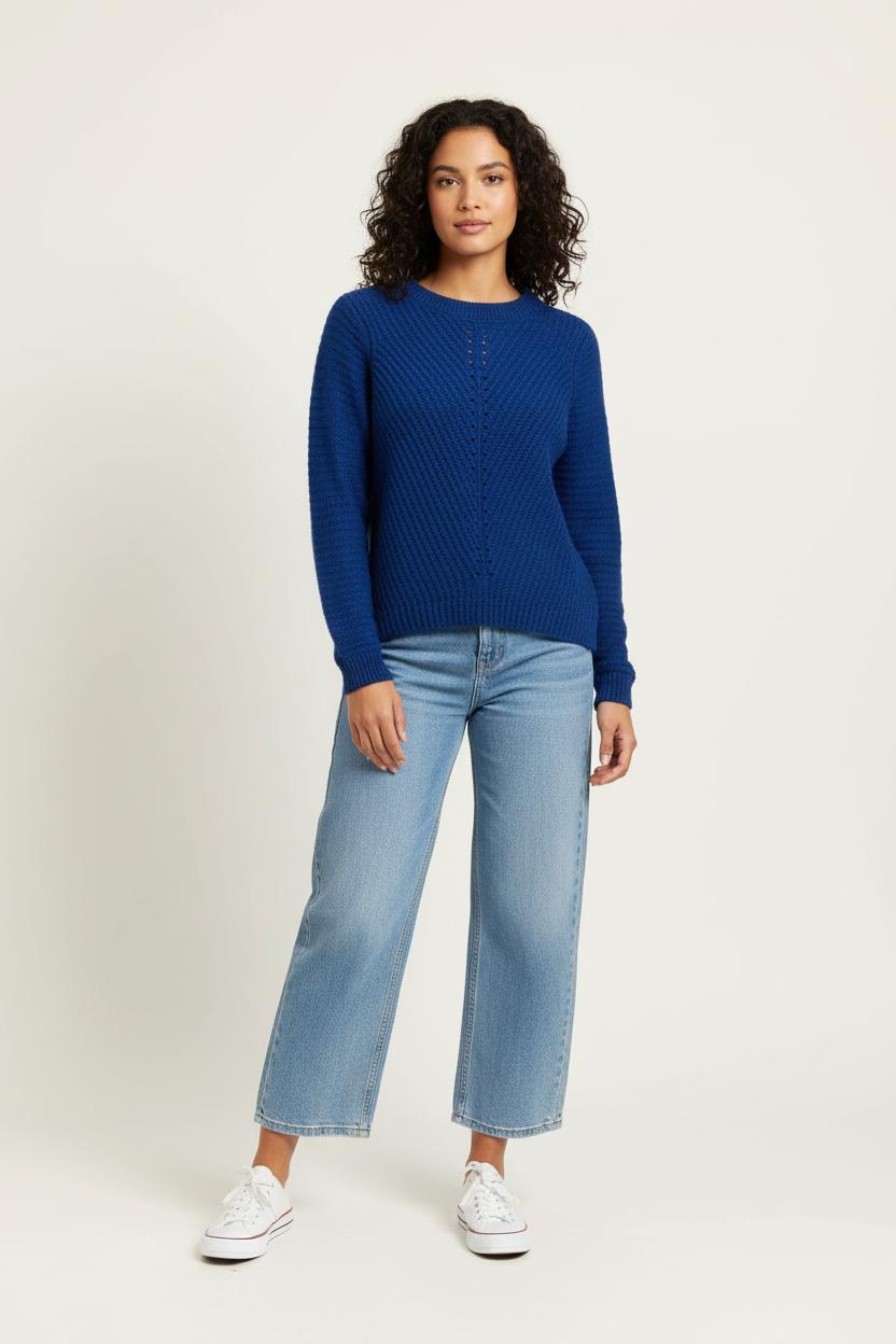 Pull Bleu - Taille M/38 de la marque La Fée Maraboutée | PARAD98935 - Vendu par Paradigme - Image 1