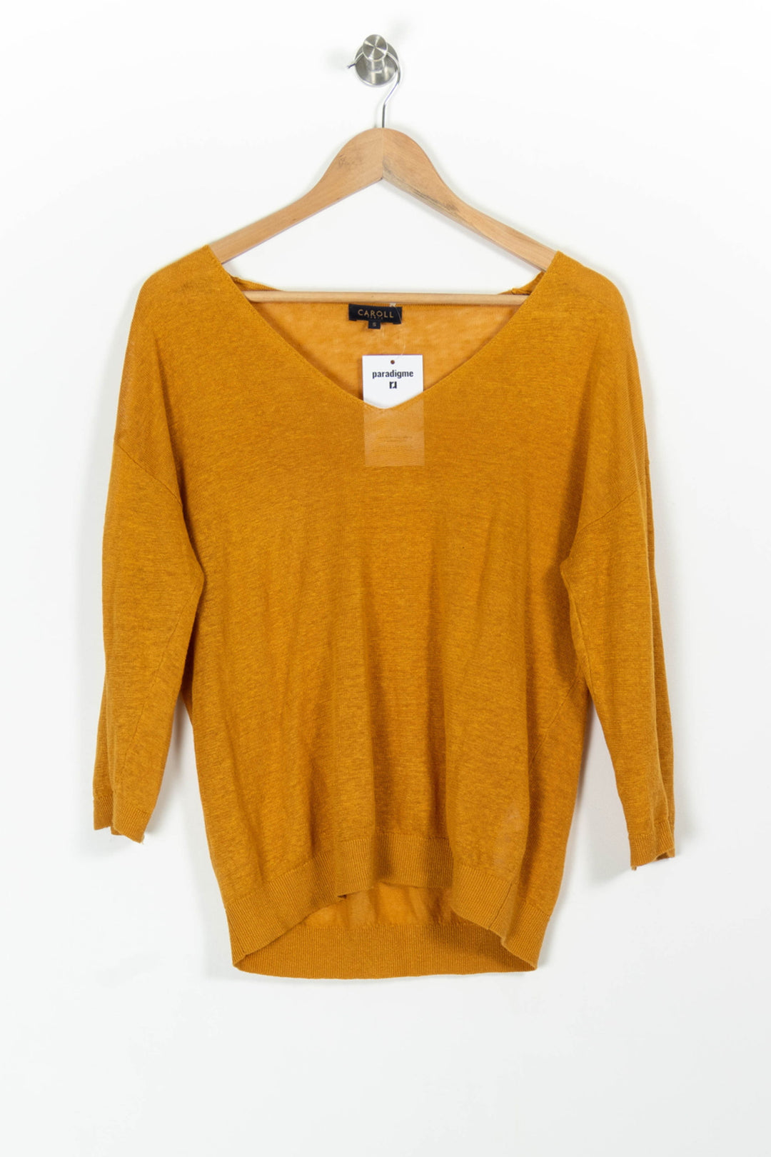 Pull Orange - Taille S/36 de la marque Caroll | PARAD98941 - Vendu par Paradigme - Image 2