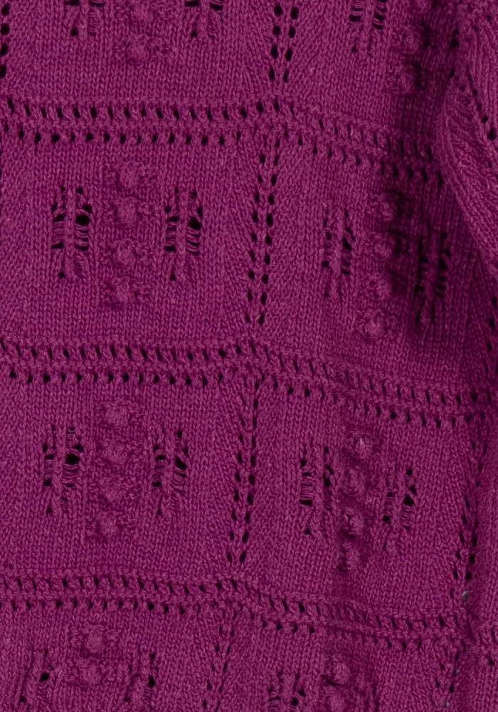 Pull Violet - Taille M/38 de la marque La Fée Maraboutée | PARAD98945 - Vendu par Paradigme - Image 3