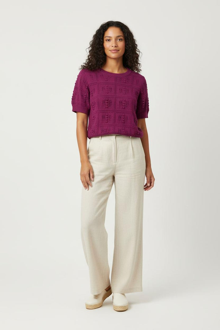 Pull Violet - Taille M/38 de la marque La Fée Maraboutée | PARAD98945 - Vendu par Paradigme - Image 1