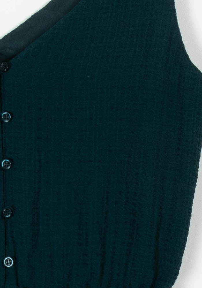 Robe Plissée Verte - Taille XS/34 de la marque Sessùn | PARAD98948 - Vendu par Paradigme - Image 3