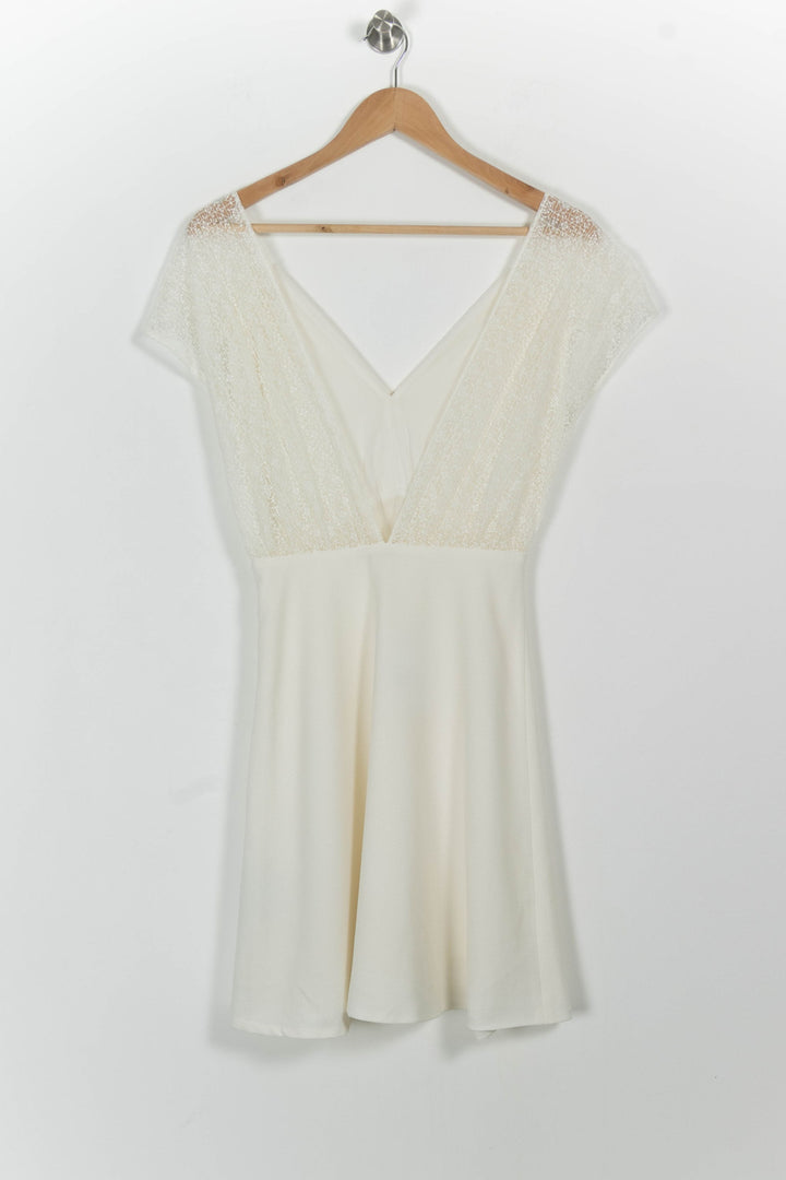 Robe Courte Beige - Taille XS/34 de la marque Sessùn | PARAD98949 - Vendu par Paradigme - Image 4