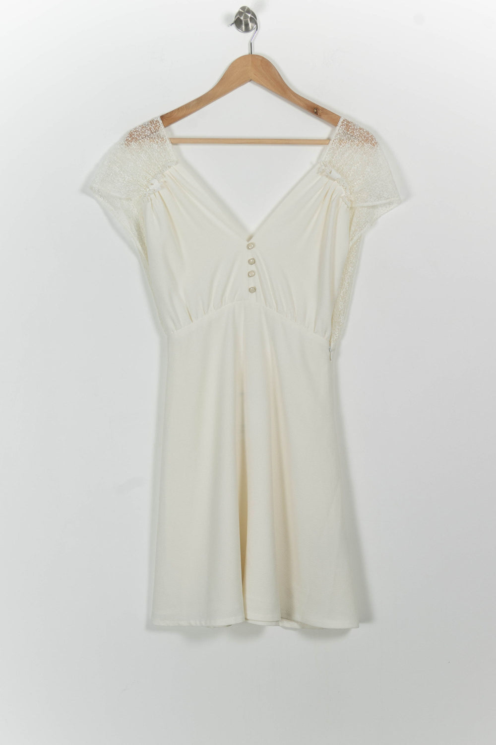 Robe Courte Beige - Taille XS/34 de la marque Sessùn | PARAD98949 - Vendu par Paradigme - Image 2