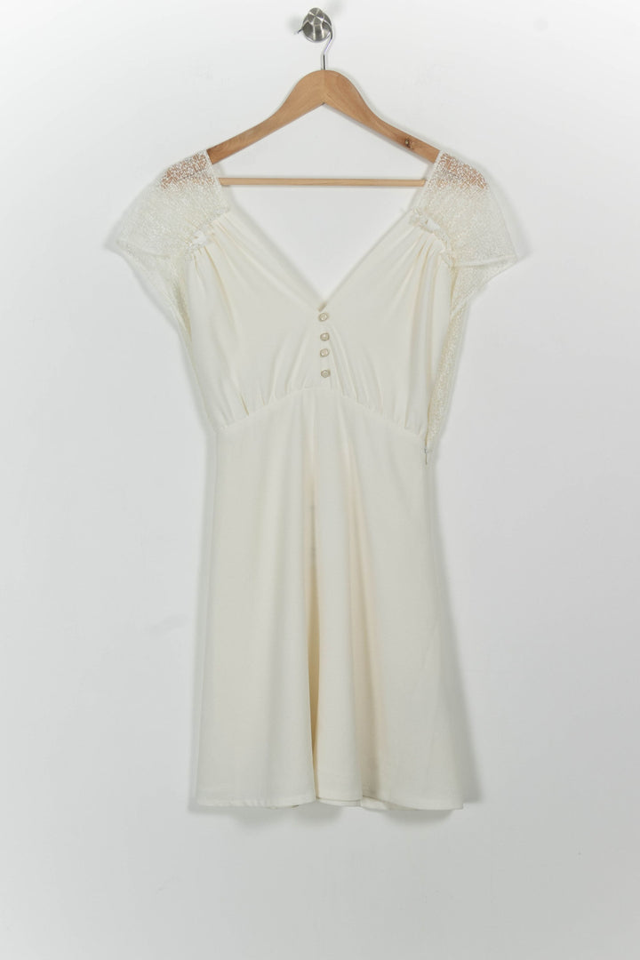 Robe Courte Beige - Taille XS/34 de la marque Sessùn | PARAD98949 - Vendu par Paradigme - Image 2