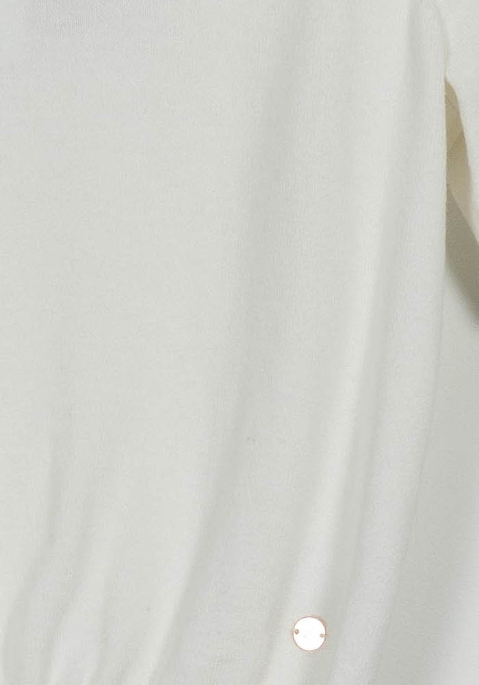 Pull Manches Courtes Blanc - Taille M/38 de la marque La Petite Etoile | PARAD98951 - Vendu par Paradigme - Image 3