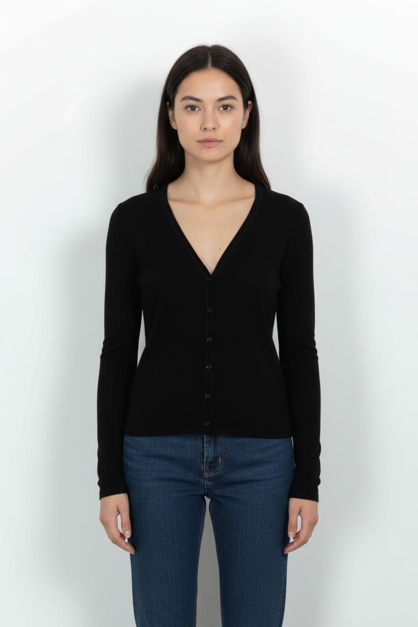 Cardigan Noir - Taille S/36 de la marque Vanessa Bruno | PARAD98952 - Vendu par Paradigme - Image 1