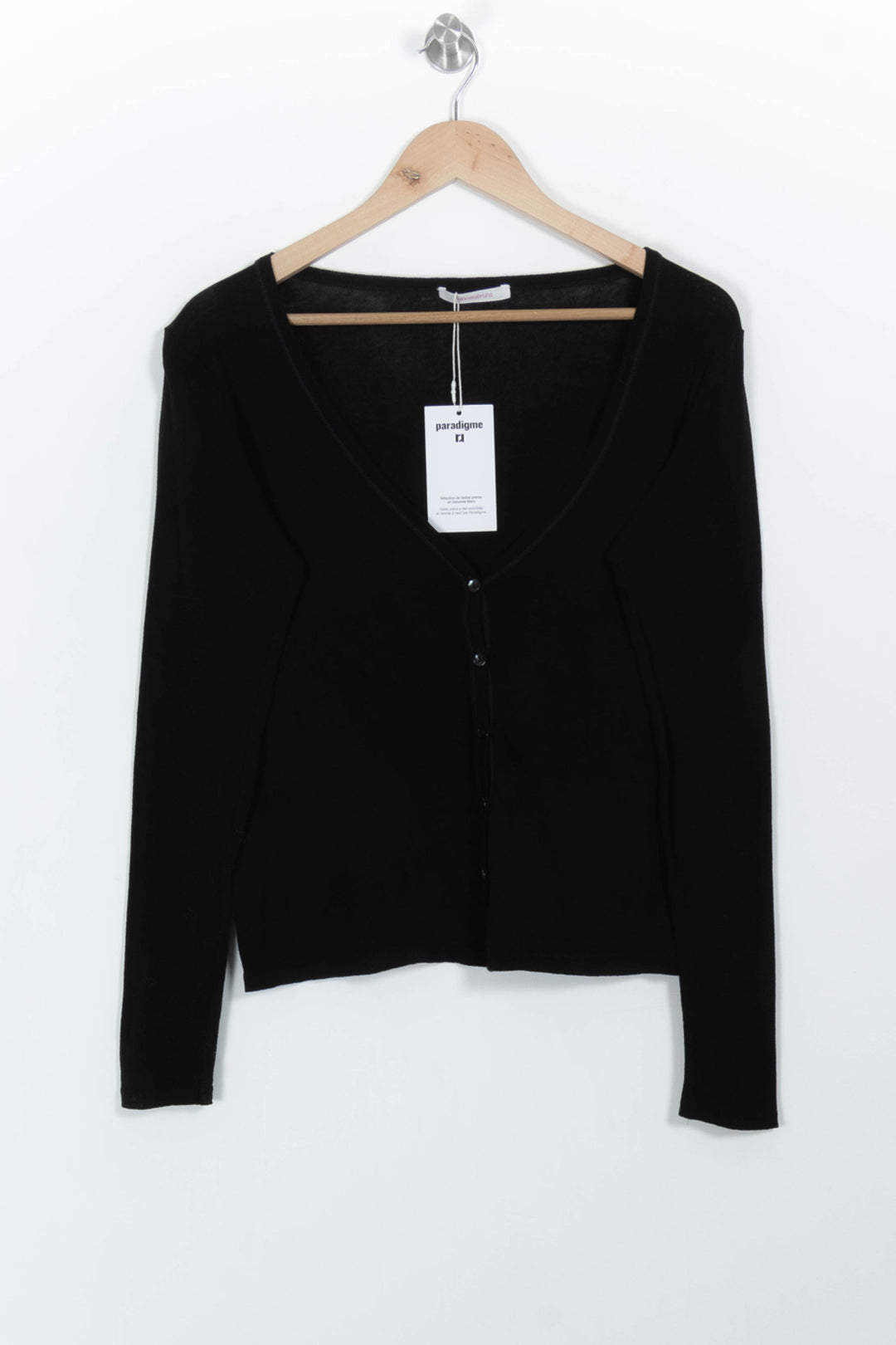 Cardigan Noir - Taille S/36 de la marque Vanessa Bruno | PARAD98952 - Vendu par Paradigme - Image 2