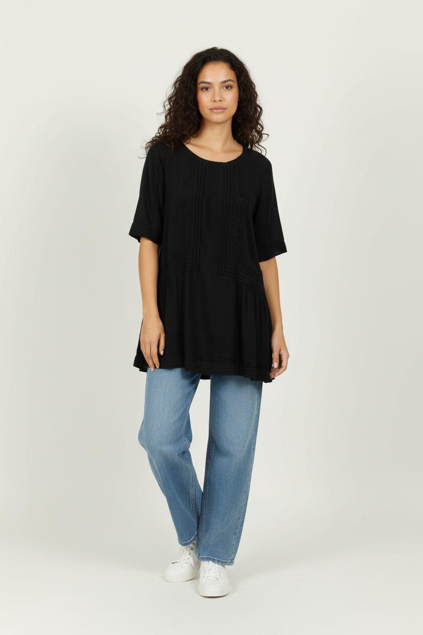 Tunique Noire - Taille L/40 de la marque Sandro | PARAD98955 - Vendu par Paradigme - Image 1