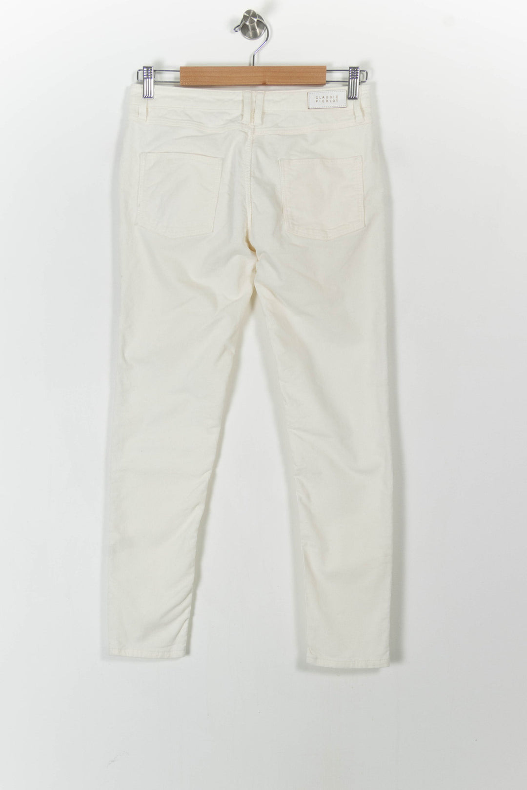 Jean Beige - Taille M/38 de la marque Claudie Pierlot | PARAD98960 - Vendu par Paradigme - Image 4