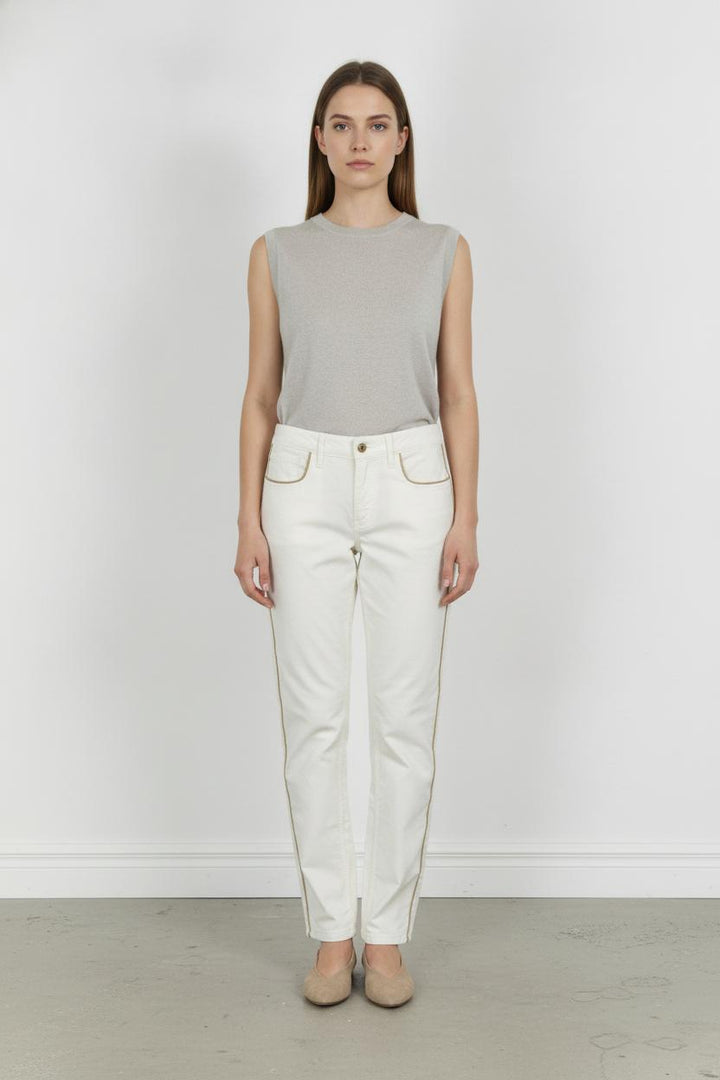 Jean Beige - Taille M/38 de la marque Claudie Pierlot | PARAD98960 - Vendu par Paradigme - Image 1