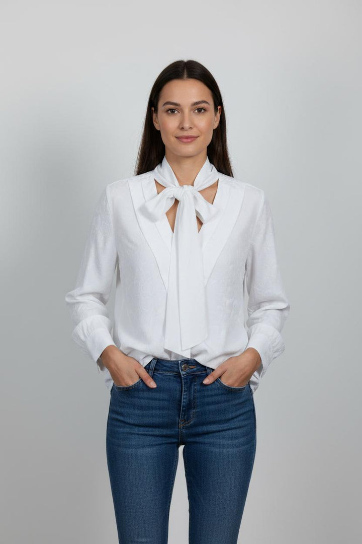 Blouse Blanche - Taille M/38 de la marque Sandro | PARAD98961 - Vendu par Paradigme - Image 1