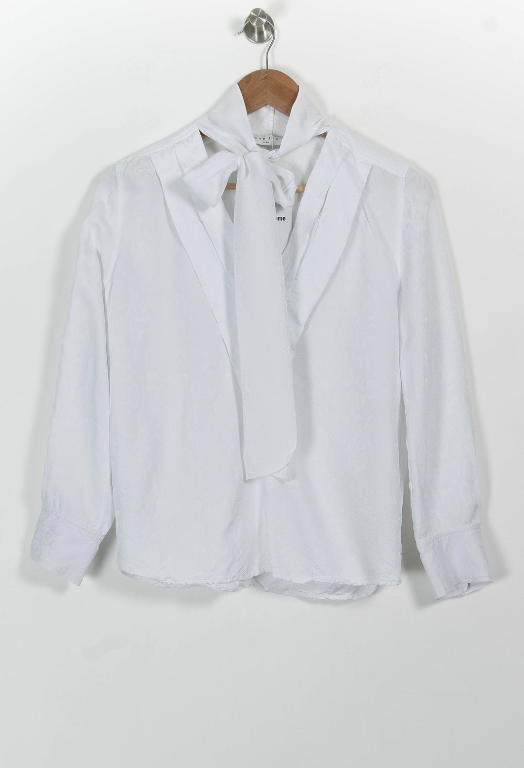 Blouse Blanche - Taille M/38 de la marque Sandro | PARAD98961 - Vendu par Paradigme - Image 2