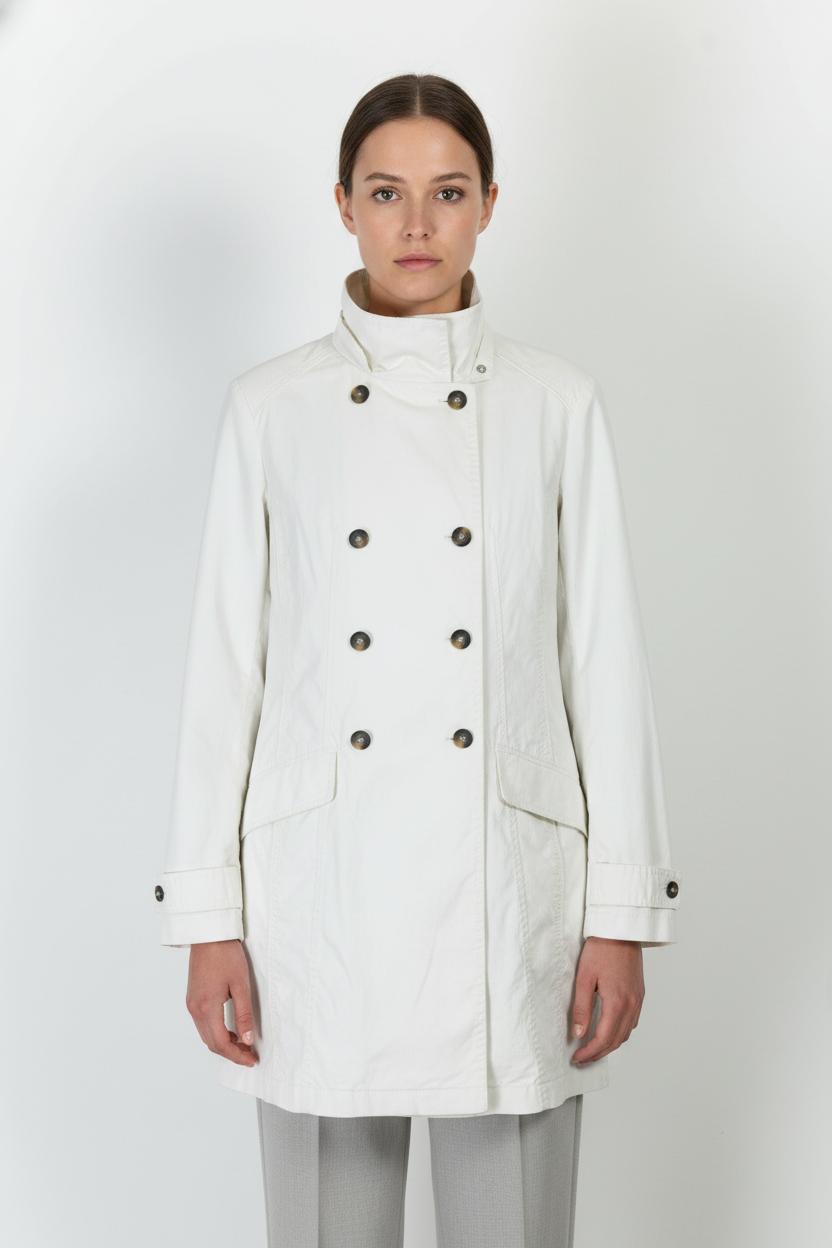 Trench Blanc - Taille L/40 de la marque One Step | PARAD98966 - Vendu par Paradigme - Image 1