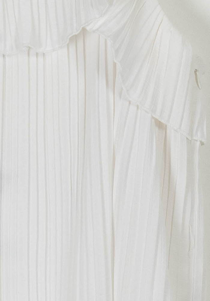 Robe Longue Blanche - Taille L/40 de la marque Claudie Pierlot | PARAD98967 - Vendu par Paradigme - Image 3