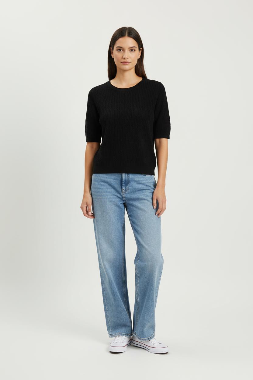Pull Noir - Taille M/38 de la marque Tara Jarmon | PARAD98969 - Vendu par Paradigme - Image 1