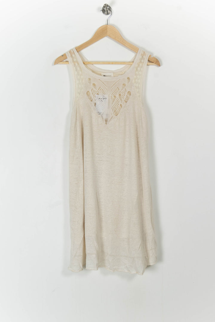 Robe Courte Beige - Taille S/36 de la marque Vanessa Bruno | PARAD98970 - Vendu par Paradigme - Image 2